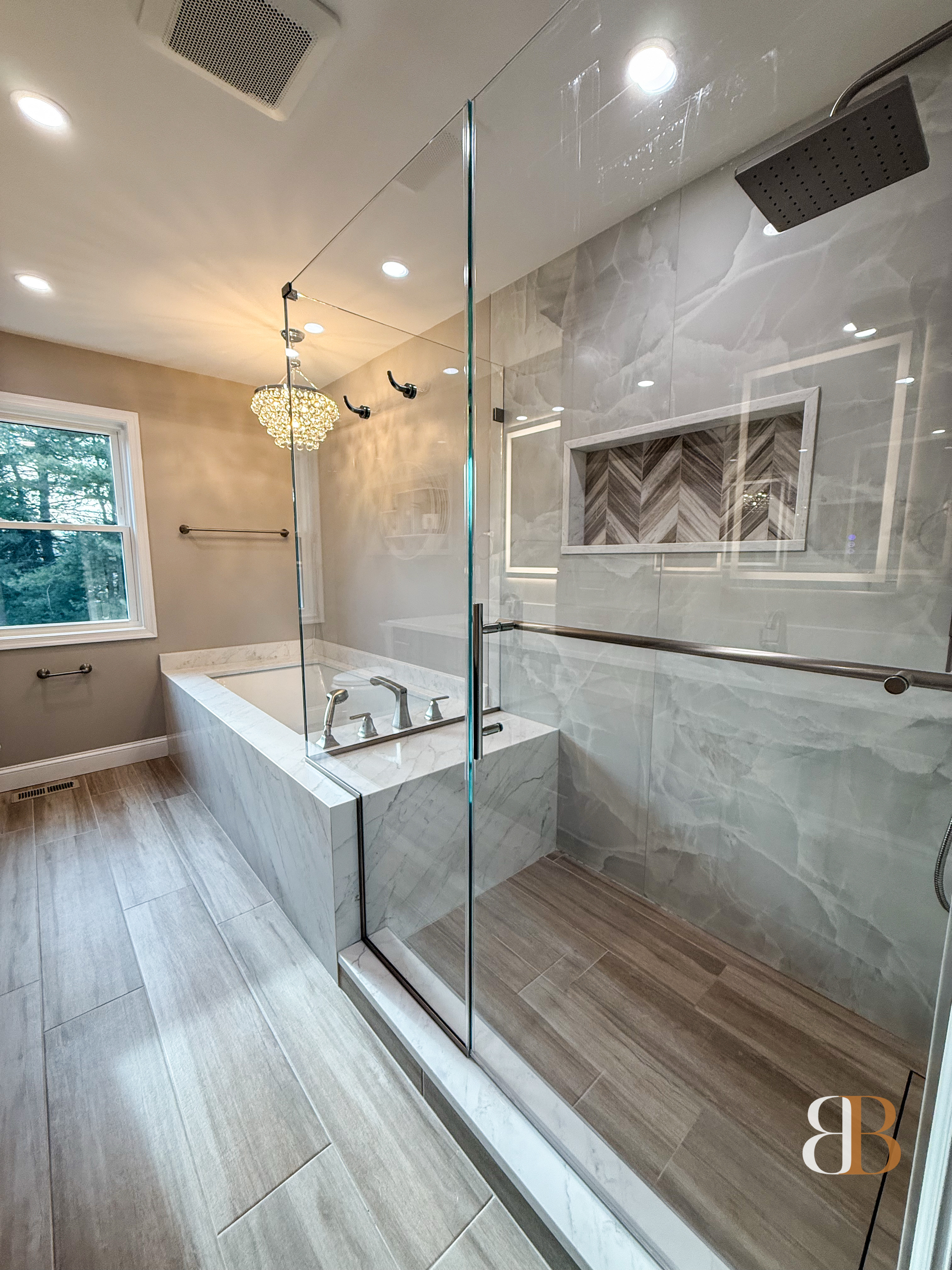Contemporary bathroom remodel in Lower Gwynedd by B&B Associates Creations — photo 4